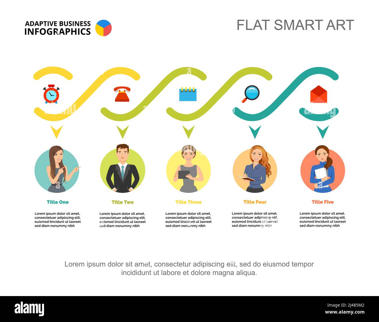 Modèle de diapositive sur les tâches du personnel. Données d'entreprise. Graphique, graphique, conception. Concept créatif pour l'infographie, rapport. Peut être utilisé pour des sujets tels que le personnel, wor Illustration de Vecteur