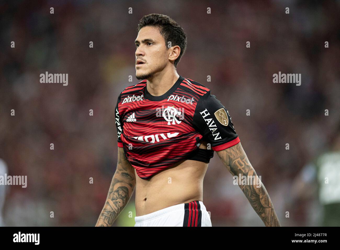 Rio de Janeiro, Brésil. 12th avril 2022. RJ - Rio de Janeiro - 04/12/2022 - LIBERTADORES 2022, FLAMENGO X TALLERES - Pedro, joueur de Flamengo lors d'un match contre Talleres au stade Maracana pour le championnat Copa Libertadores 2022. Photo: Jorge Rodrigues/AGIF crédit: AGIF/Alay Live News Banque D'Images