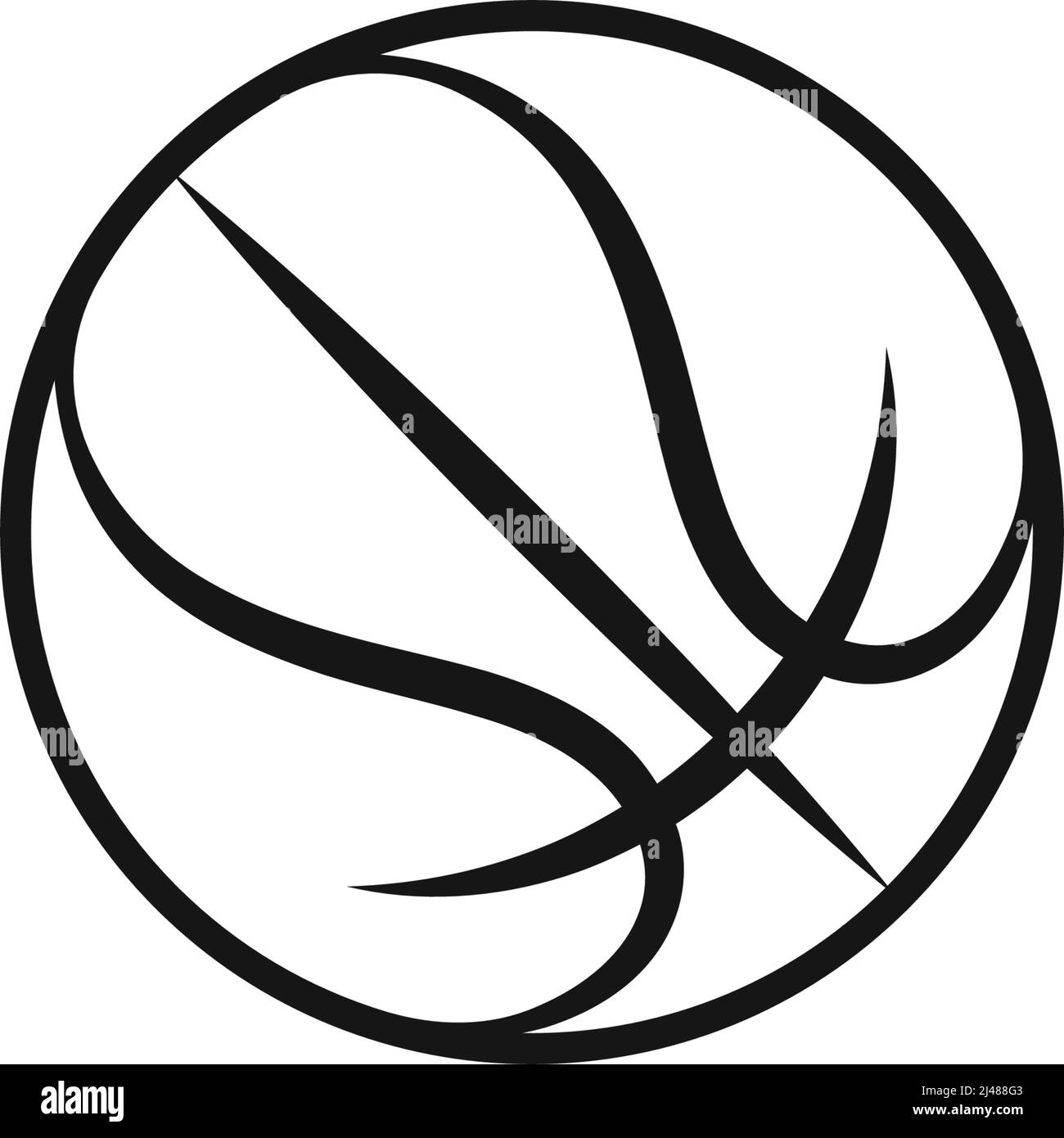 Logo basket-ball modèle d'illustration vectoriel Illustration de Vecteur