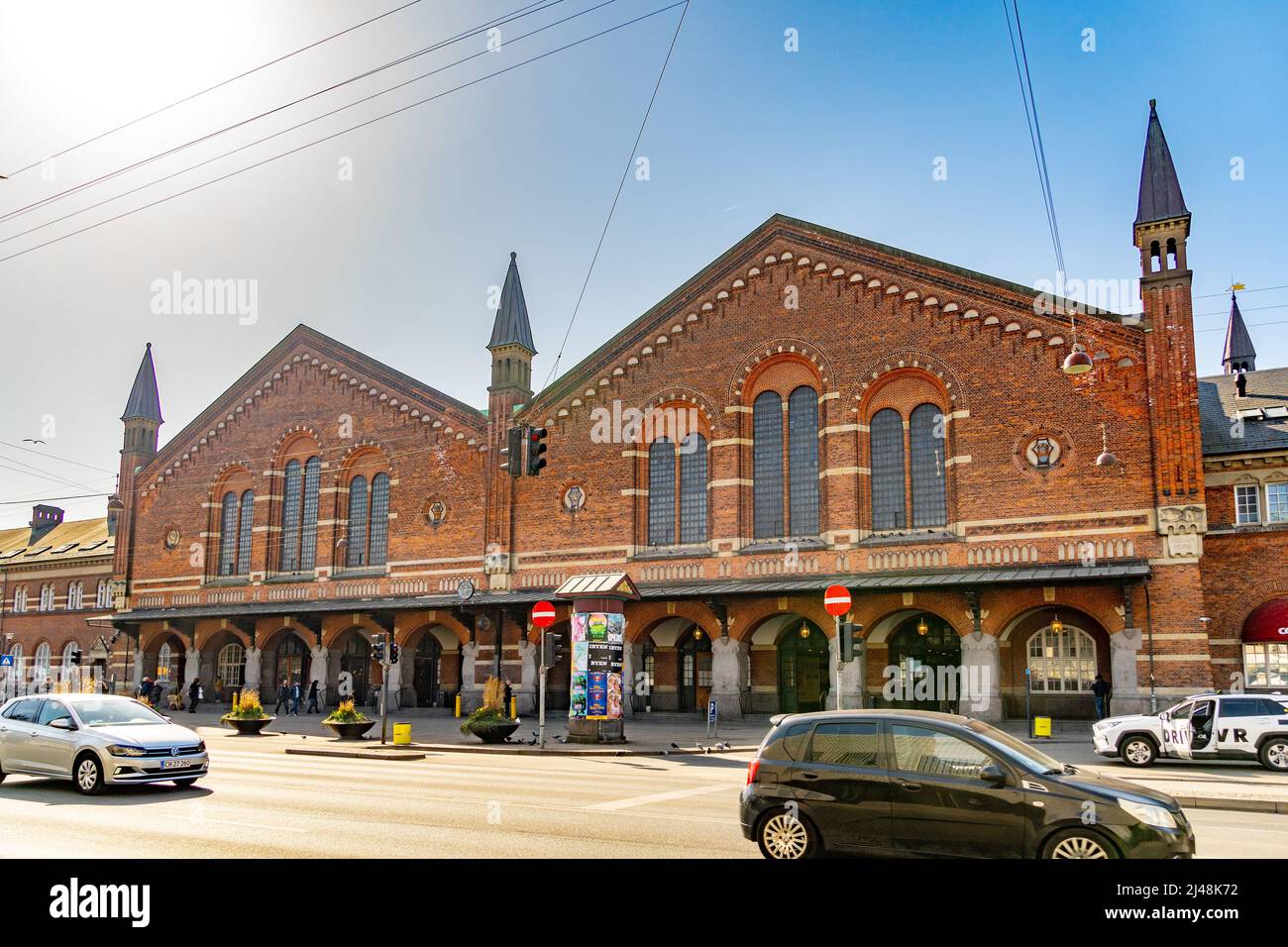 La gare centrale de Copenhague est la principale gare ferroviaire de Copenhague. Copenhague, Danemark, Europe Banque D'Images