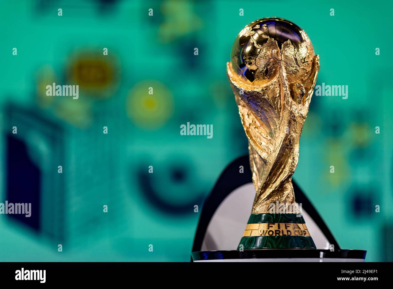 ZURICH, SUISSE - NOVEMBRE 26 : vue d'ensemble lors d'un tirage au sort européen de la coupe du monde de la FIFA, Qatar 2022, le 26 novembre 2021 à Zurich, Suisse. (Photo par Alexander Scheuber - FIFA/FIFA via FUFA61) Banque D'Images