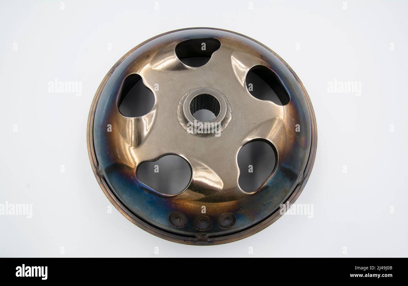 Pièces de fonction de moto embrayage couvercle de l'embrayage de scooter disque d'embrayage, pour les scooters italiens Banque D'Images