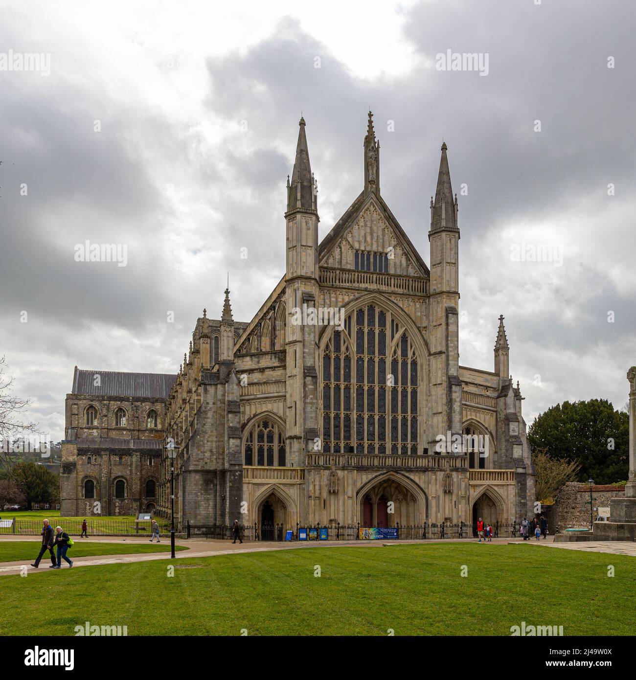 Photos de la célèbre cathédrale de Winchester dans le Hampshire Angleterre . Banque D'Images