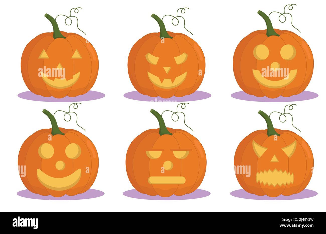 Citrouille amusante. Halloween. Illustration vectorielle Trick or Treat Party Flat Illustration de Vecteur