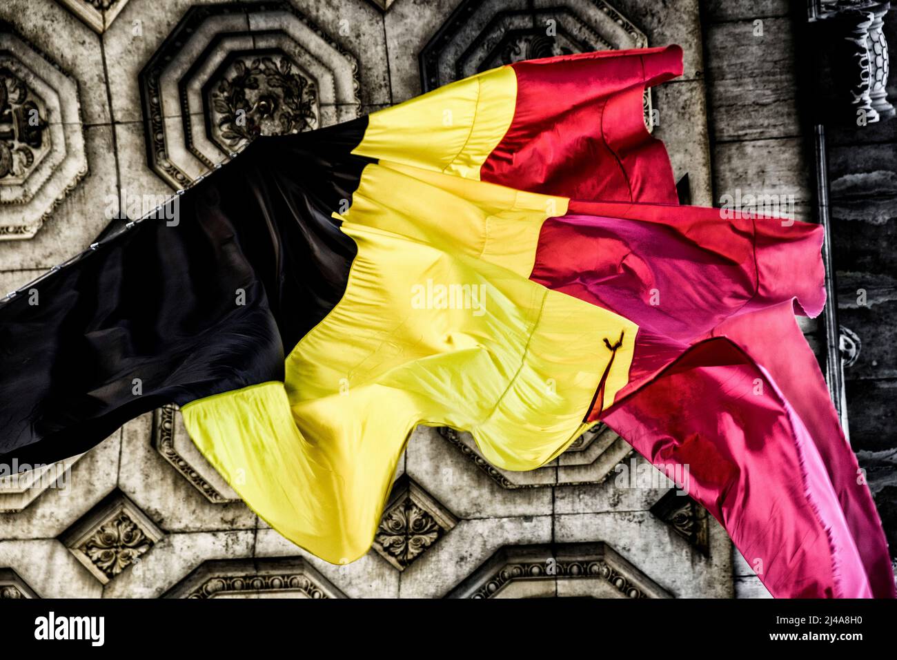Drapeau drapeau | drapeau belge Banque D'Images