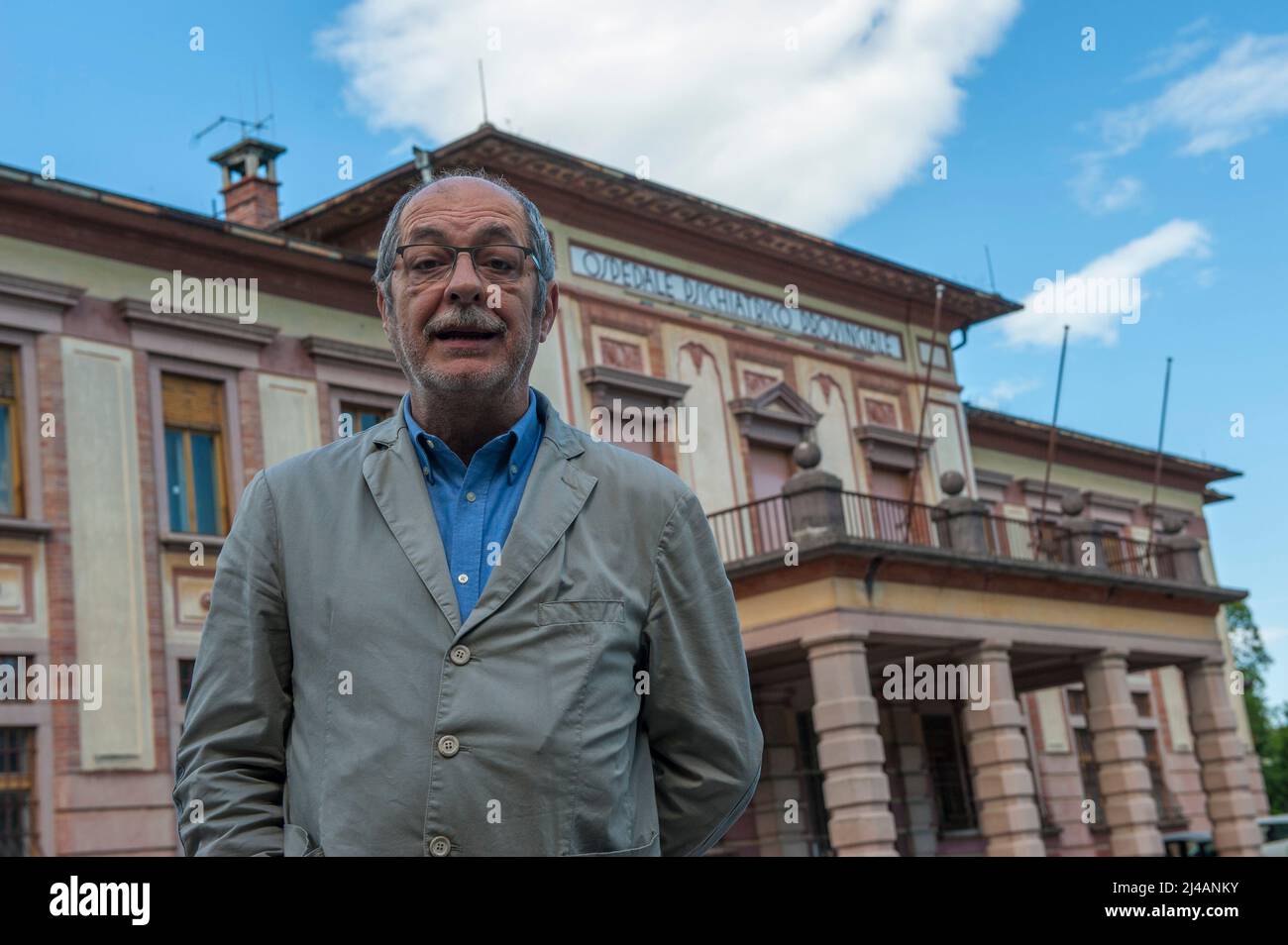 Gorizia, Italie 20/05/2016: Gianni Cavallini, directeur médical de l'Azianda per l'Assistenza Sanitaria. Hôpital psychiatrique provincial. ©Andrea Sabbadini Banque D'Images