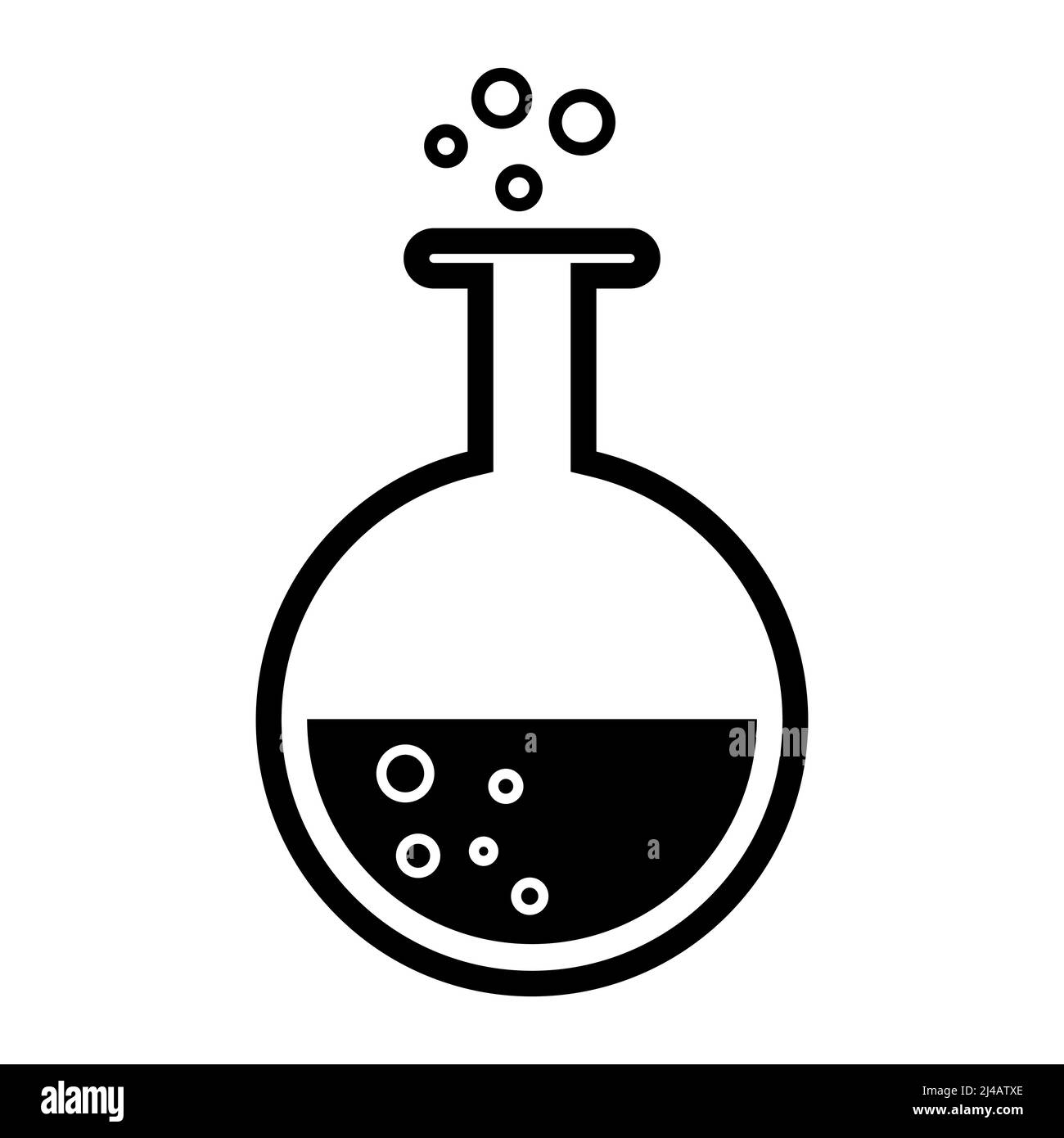 Icône du signe constituant chimique. Illustration vectorielle Illustration de Vecteur