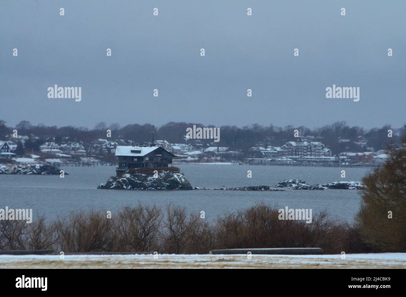 Scène de Newport Rhode Island Banque D'Images