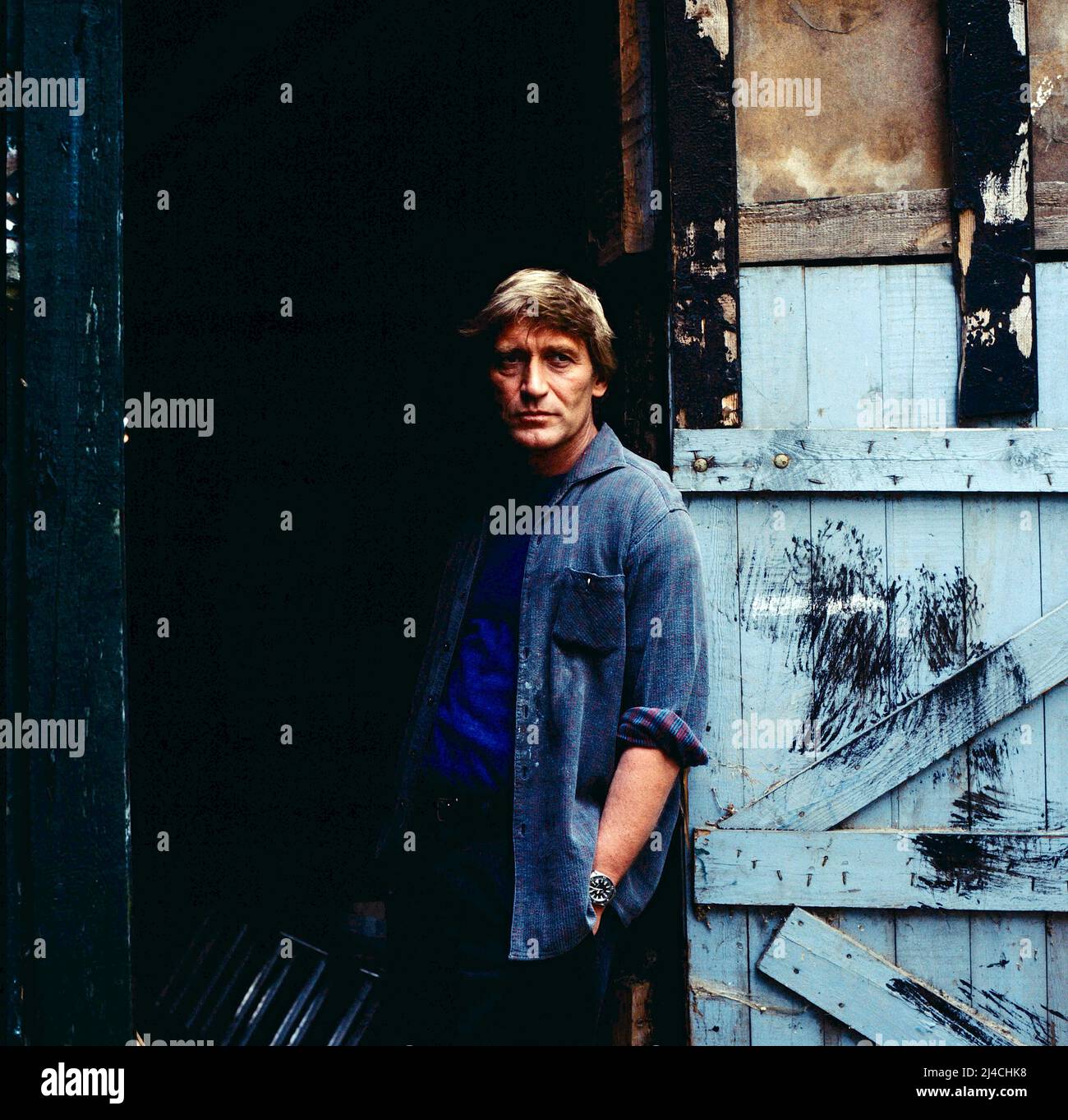 Der Schrei der Eule, Kriminalfilm nach dem Roman von Patricia Highsmith, Deutschland, 1987, Regie: Tom Toelle, Szene: Matthias Habich als Robert Forster. Der Schrei der Eule, crime film basé sur le roman: The Cry of the Owl de Patricia Highsmith, Allemagne, 1987, réalisé par Tom Toelle, scène: Matthias Habich as Robert Forster Banque D'Images