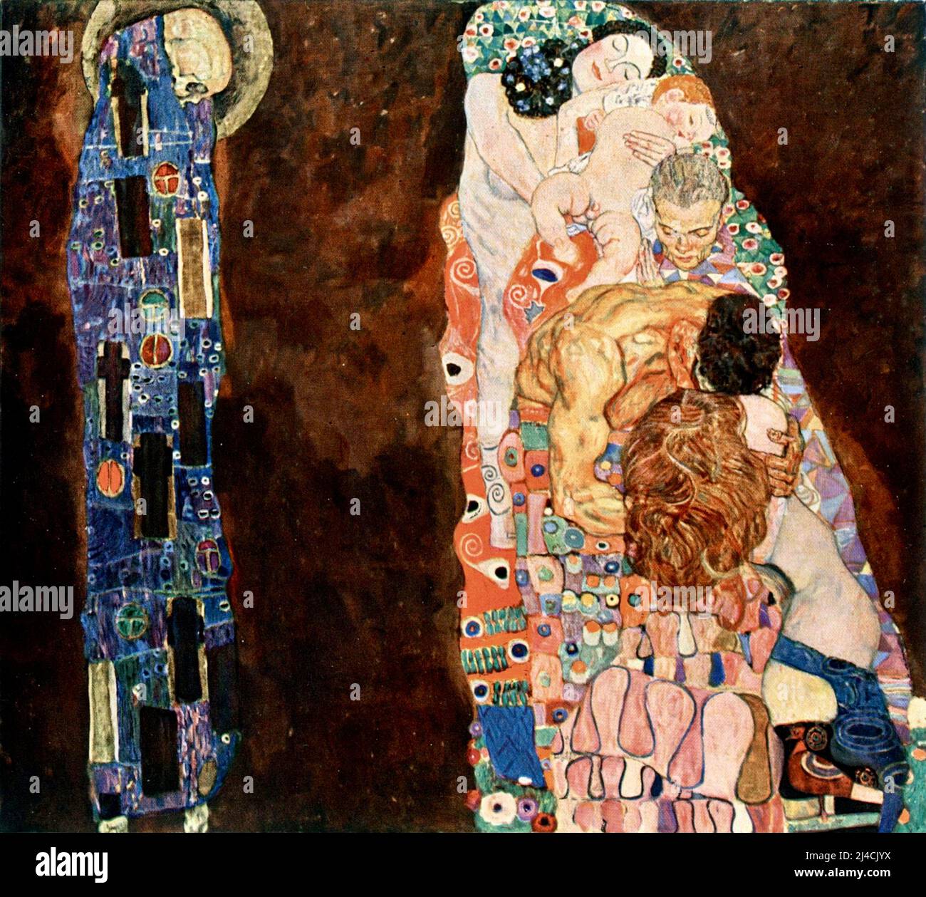 Gustav Klimt - mort et vie - première version - 1910 - 1911 Banque D'Images