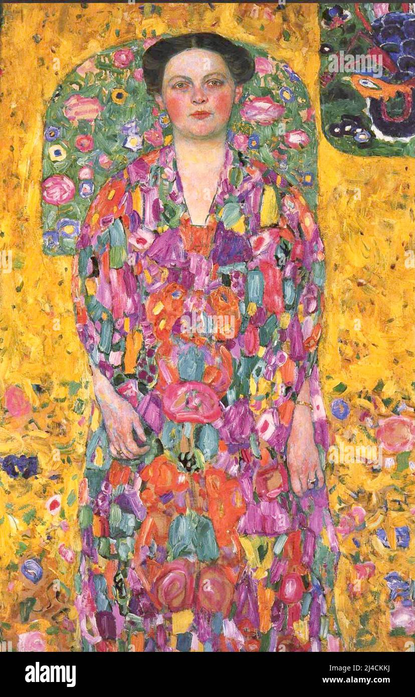 Gustav Klimt - Portrait d'Eugenia Primavesi - 1913 Banque D'Images