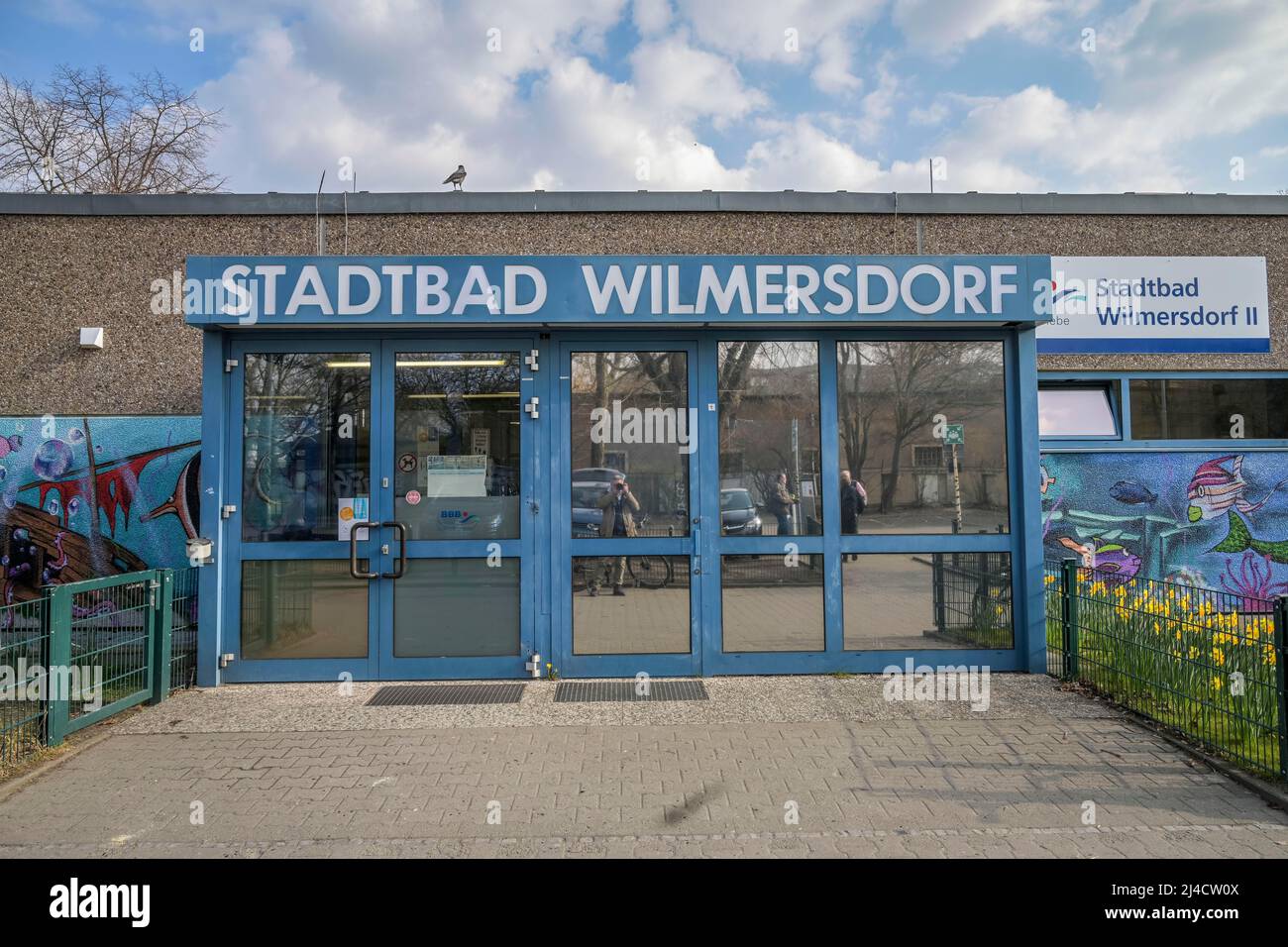 Stadtbad Wilmersdorf II, Fritz-Wildung-Strasse, Berlin, Allemagne Banque D'Images