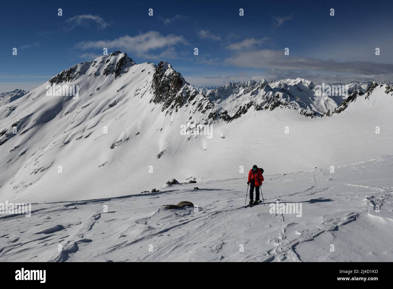 Ski dans la région de Toedi en Suisse Banque D'Images
