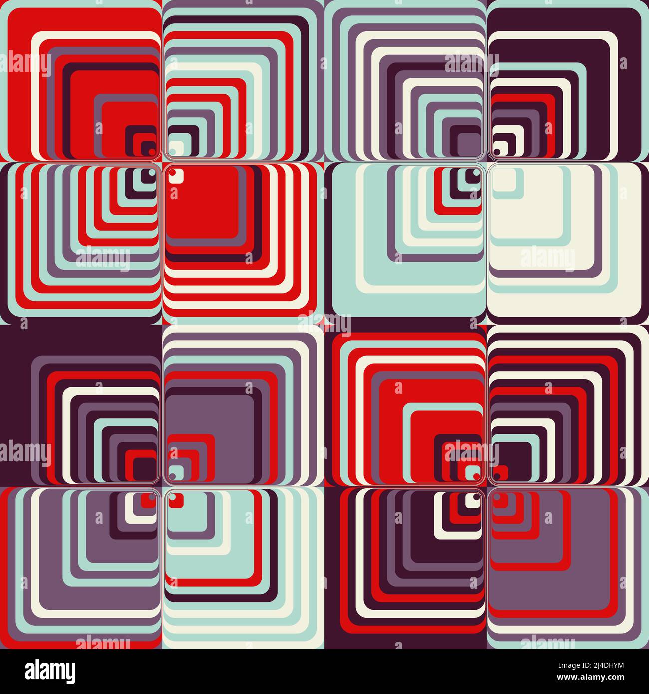 Motif vectoriel abstrait coloré composé de formes et d'éléments géométriques variés. Design graphique numérique pour poster, couverture, art, présentation Illustration de Vecteur