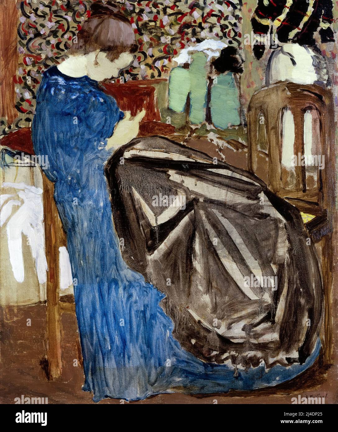 Édouard Vuillard, peinture à l'huile sur toile, Une couturière, 1892 Banque D'Images