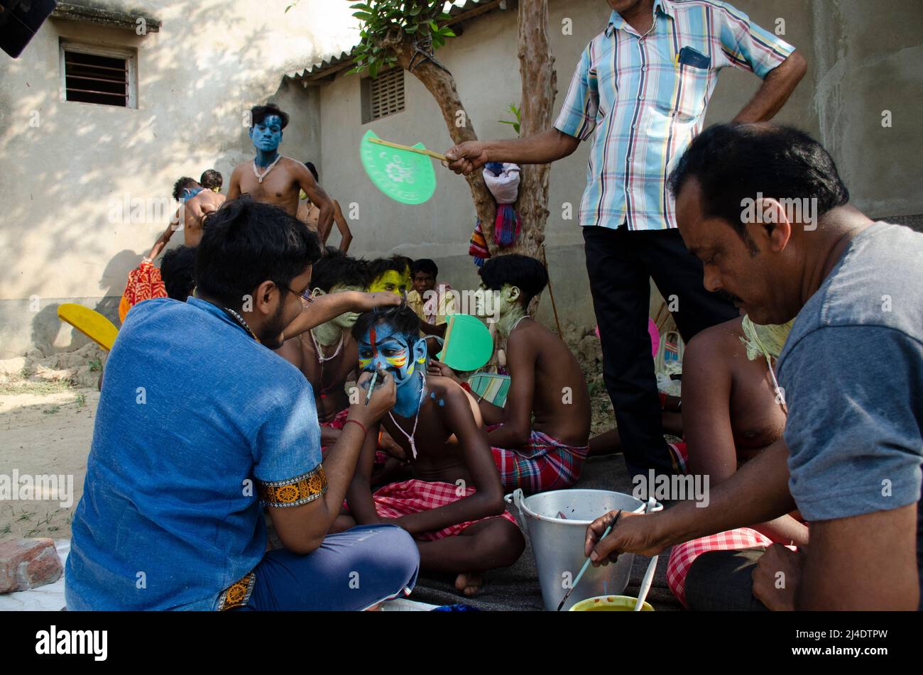 Le rituel du Gajan au Bengale occidental, en Inde. Banque D'Images