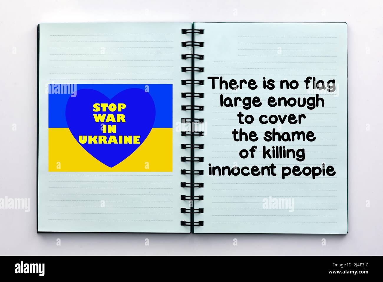 La Honte De Tuer Des Innocents Citation Inspirante Et Motivante Arreter La Guerre En Ukraine Concept Photo Stock Alamy