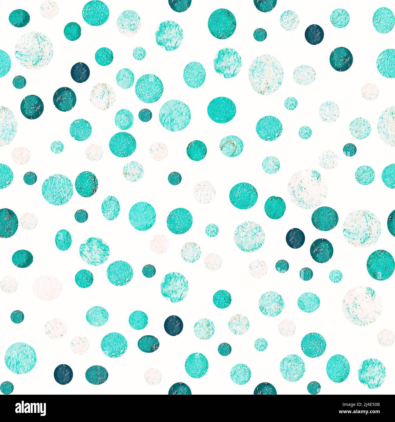 motif bleu isolé aquarelle différentes bulles Banque D'Images