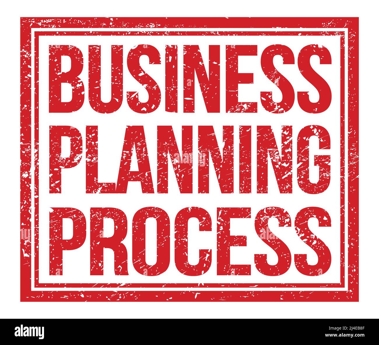 PROCESSUS DE PLANIFICATION DES ACTIVITÉS, inscrit sur l'affiche rouge en forme de timbre grungy Banque D'Images