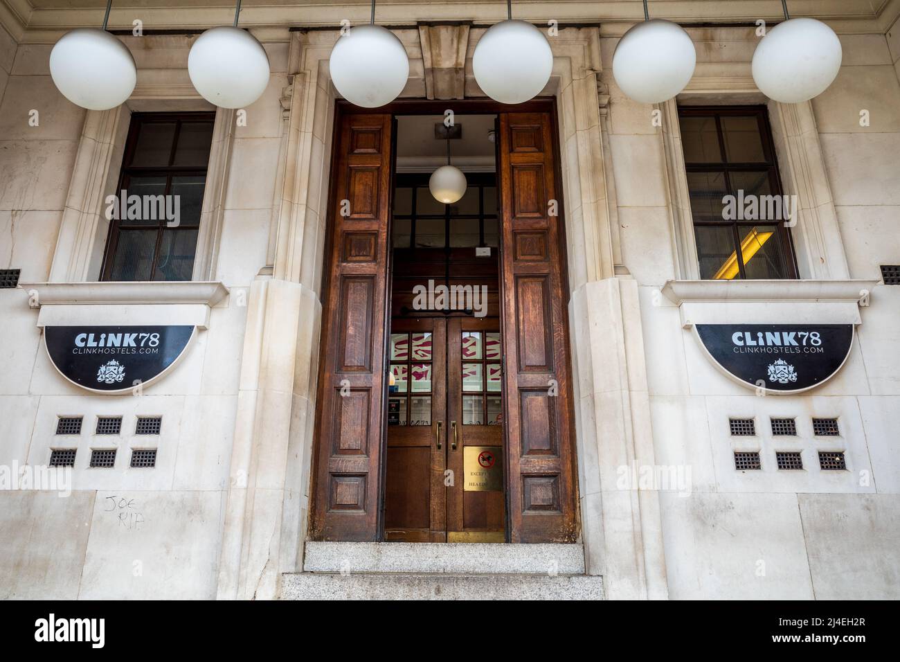 Clink78 Youth Hostel London - The Clink routards auberge de jeunesse Kings Cross London. Situé dans un ancien palais de justice au 78 King's Cross Rd London. Banque D'Images