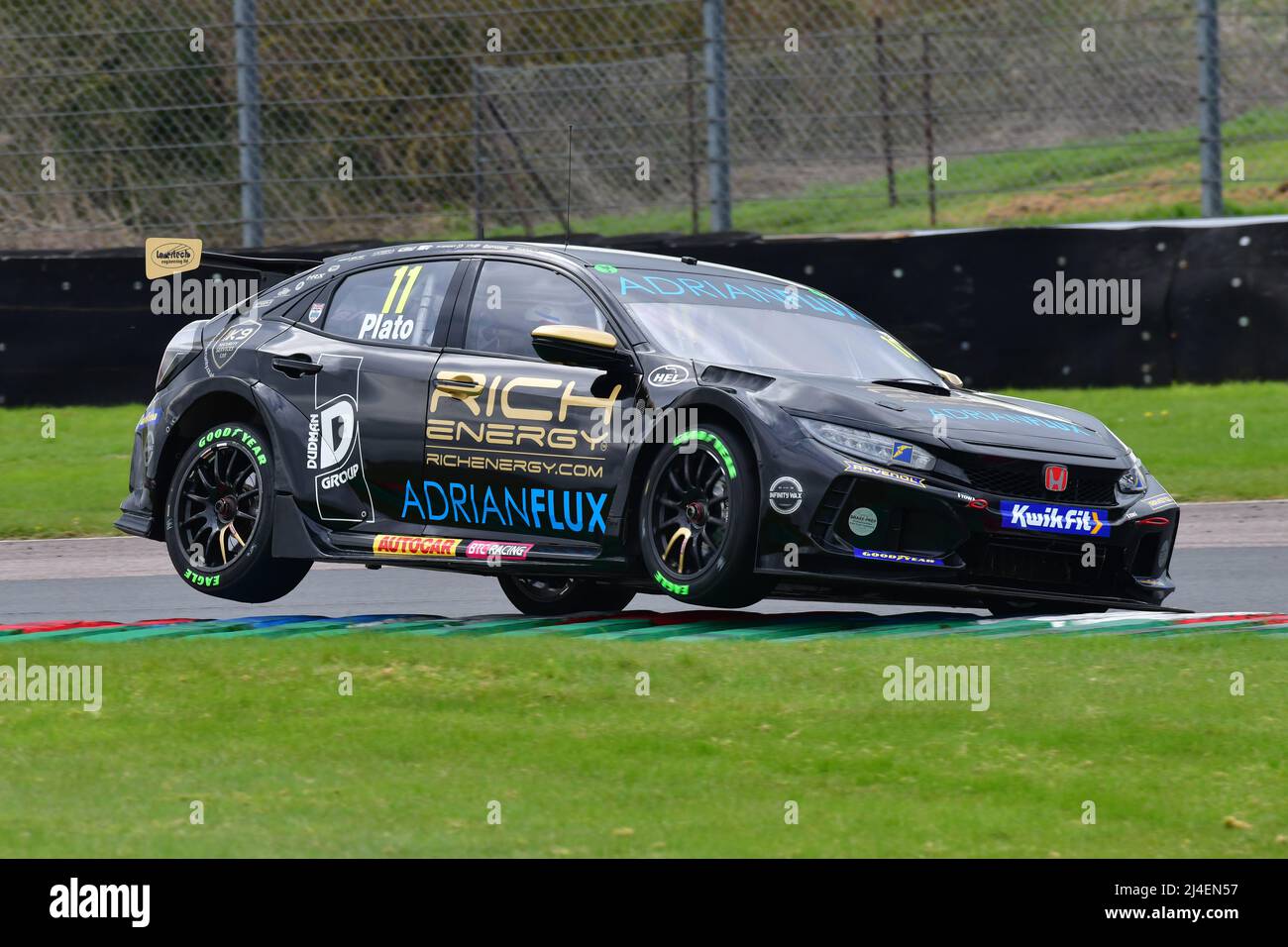 Jason Plato, Honda Civic Type R, BTCC rebondit à l'action pour la saison de course 2022, BTCC, British Touring car Championship, lancement Banque D'Images