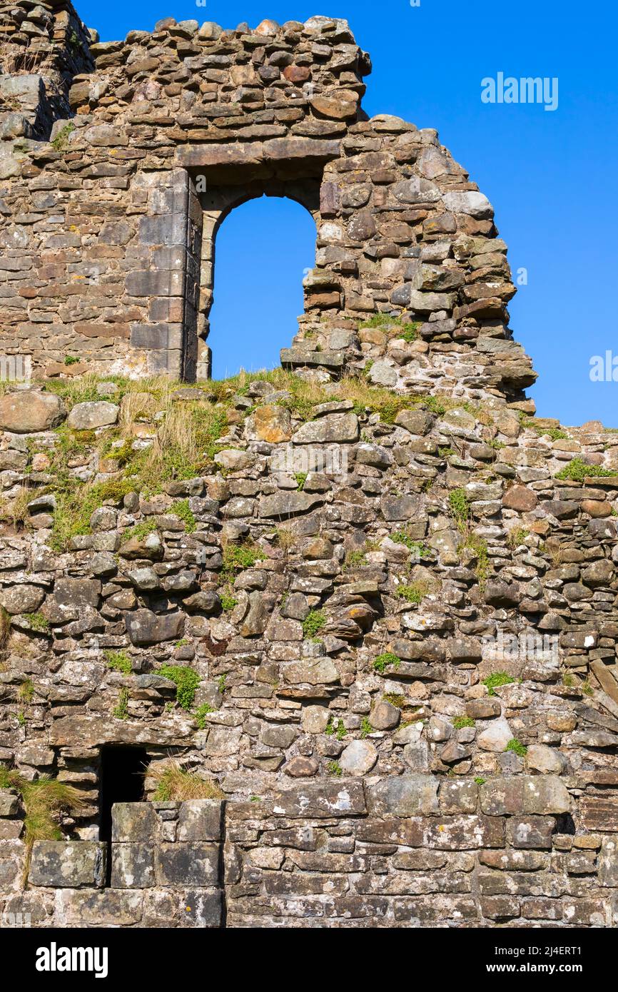 Château de Pendragon, Mallerstang Dale, Cumbria, parc national des Yorkshire Dales. Une ruine romantique dans un paysage isolé au sud de Kirkby Stephen. Banque D'Images