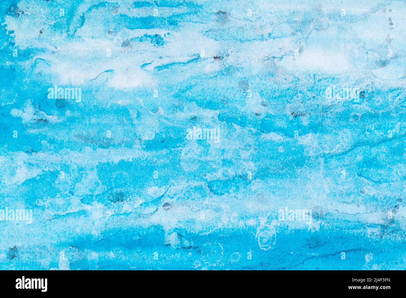 peint en bleu sur la texture d'arrière-plan aquarelle du papier Banque D'Images