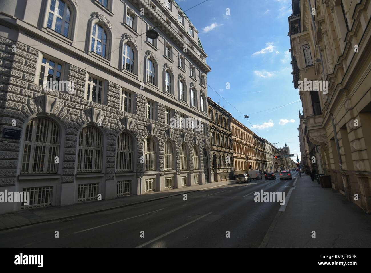 Zagreb: Rue Palmoticeva. Croatie Banque D'Images