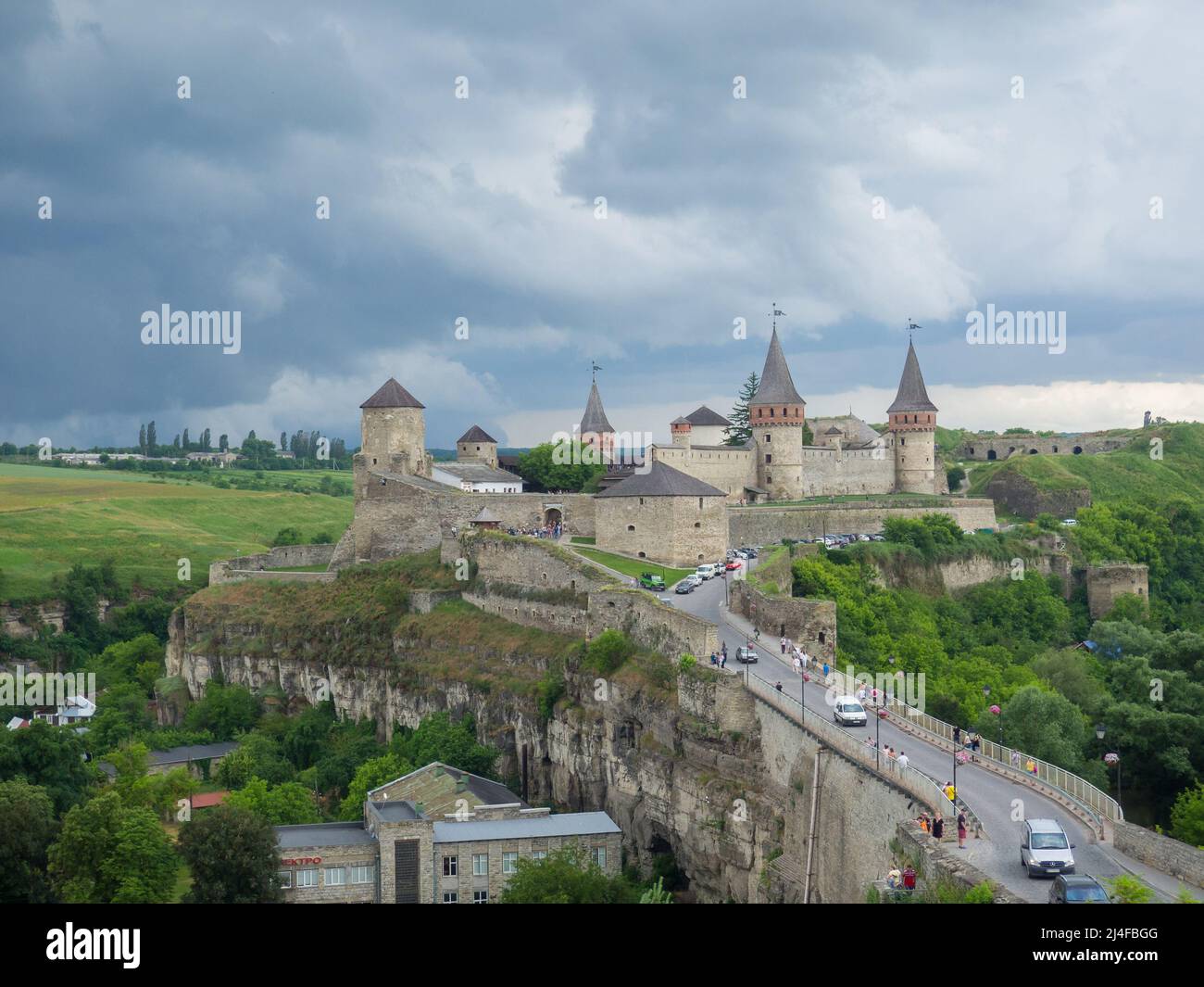 Forteresse de Kamianets Podilsky Banque D'Images