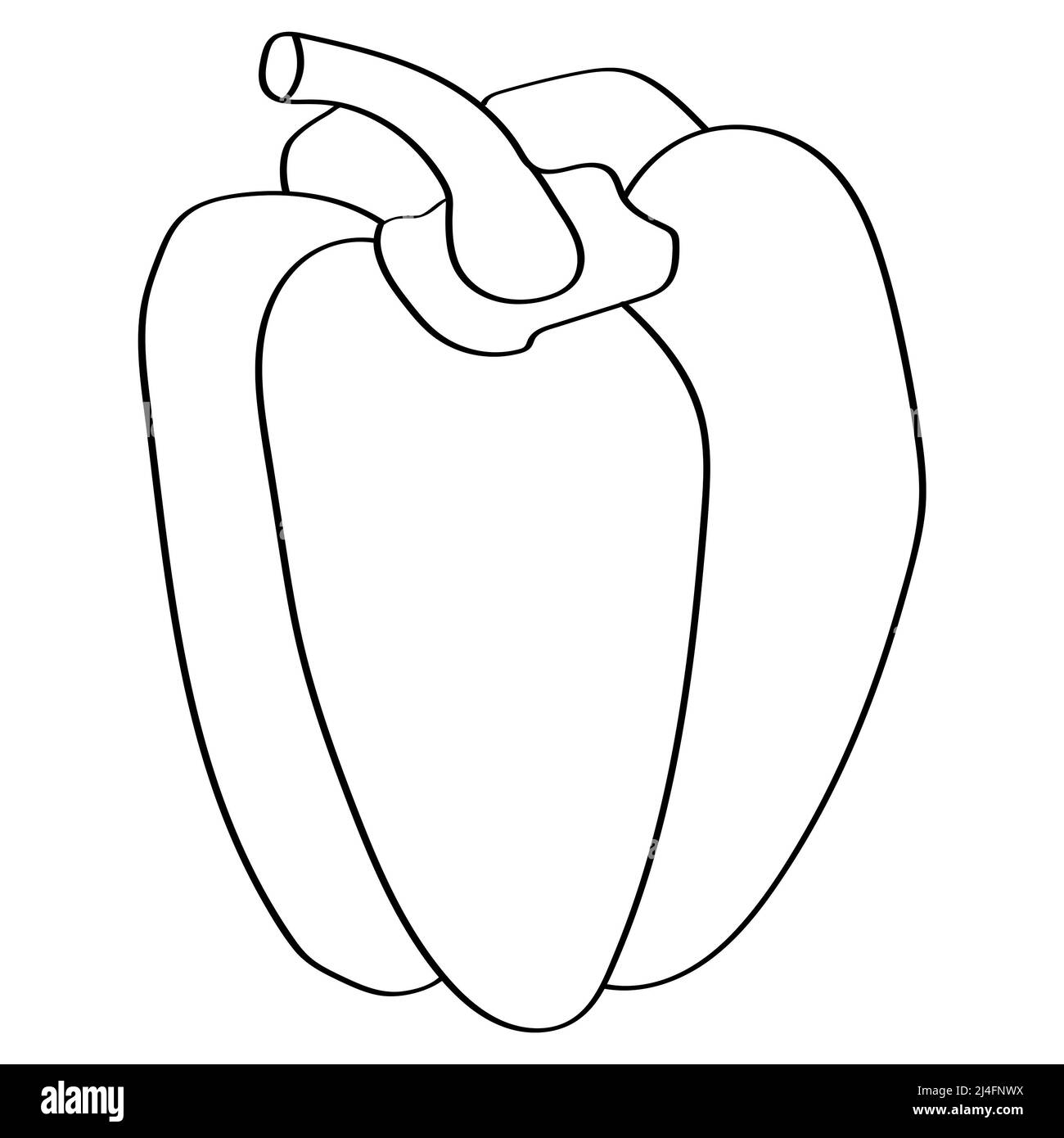 Cartoon pepper Banque d'images noir et blanc - Alamy
