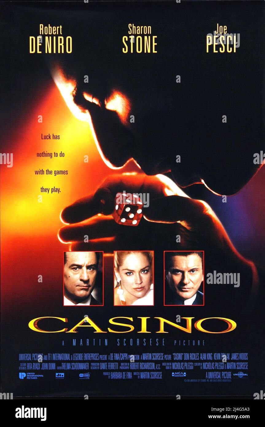ROBERT DE NIRO dans CASINO (1995), réalisé par MARTIN SCORSESE. Crédit : PHOTOS / Album UNIVERSEL Banque D'Images