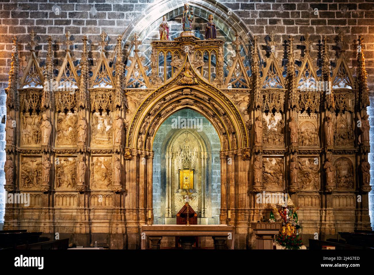 Espagnol, Valence, Plaça de la Reina, Catedral de Santa María de Valencia, Heilig-Kelch-Kapelle Banque D'Images