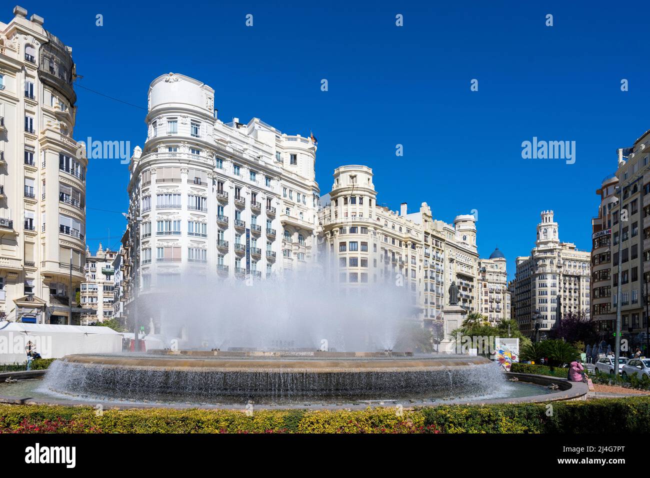 Espagnol, Valence, Plaça Del Ajuntament Banque D'Images