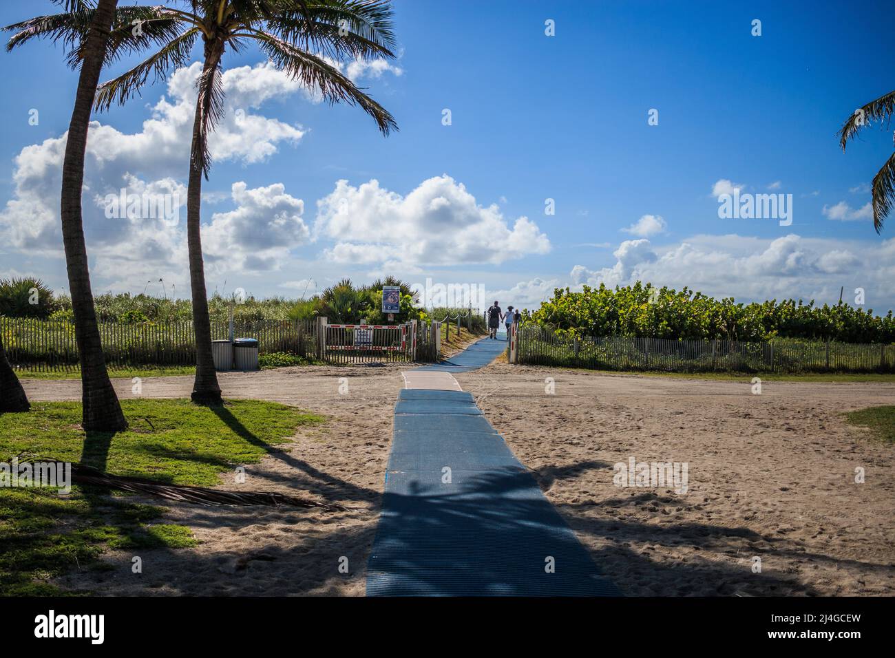 Miami Beach, côté mer Banque D'Images
