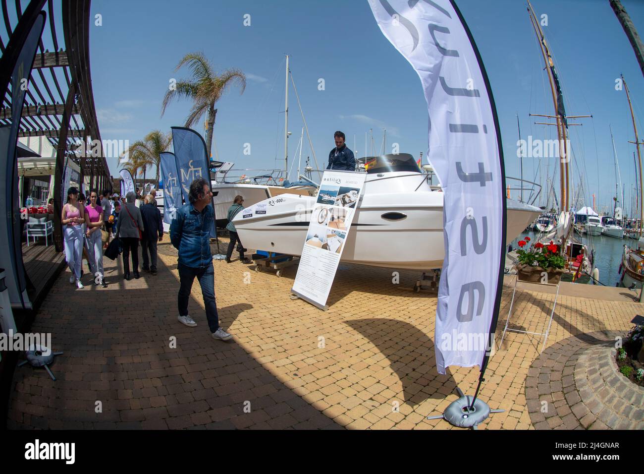 Murcia Boat Show dans le port de plaisance à San Pedro del Pinatar à Murcia Espagne Banque D'Images