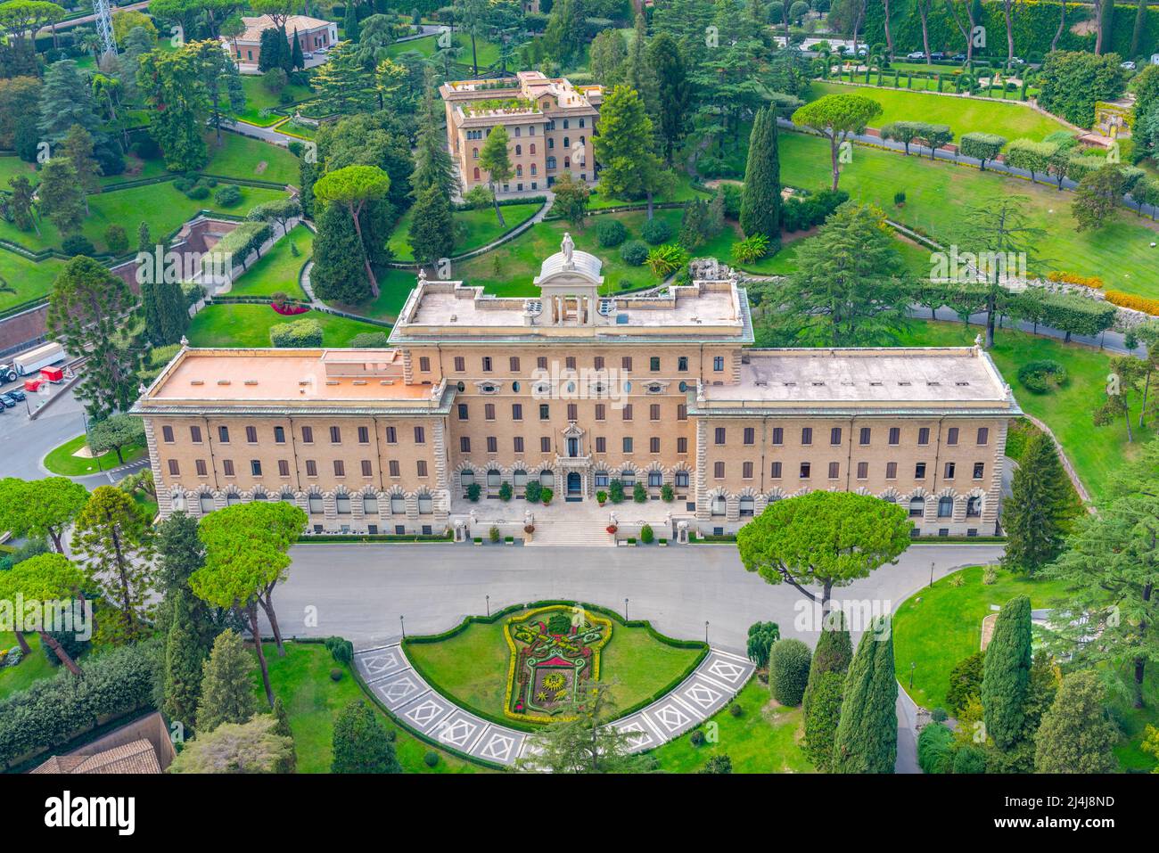 Palais du gouvernorat au Vatican. Banque D'Images