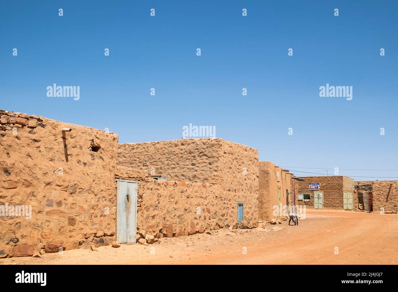 Mauritanie, Ouadane, village du patrimoine mondial Banque D'Images