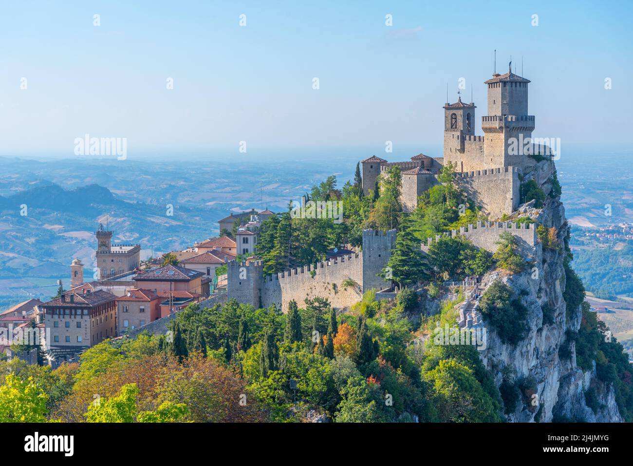 Guaita - la première Tour de Saint-Marin. Banque D'Images