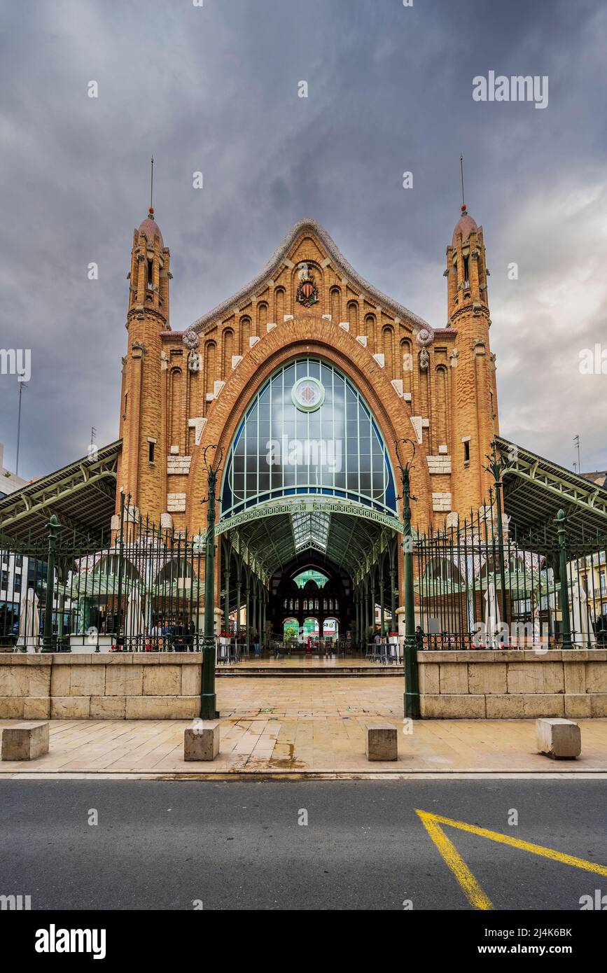 Mercado de Colon (marché de Columbus), Valence, Communauté Valencienne, Espagne Banque D'Images