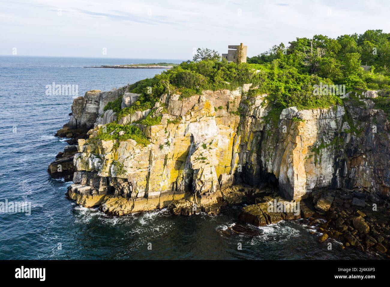 Éléments de fort Levett sur Cushing Island, Portland, ME, États-Unis Banque D'Images