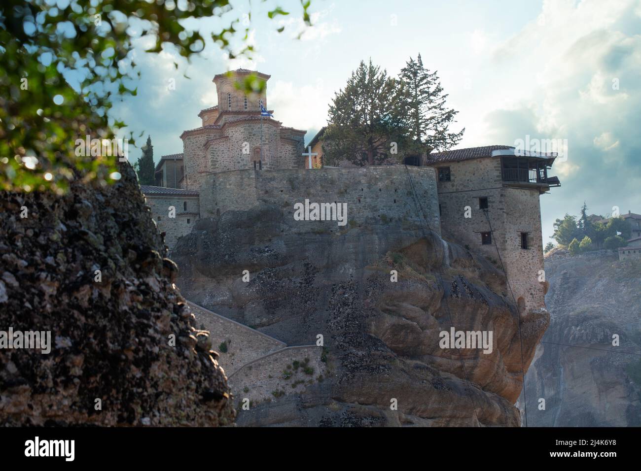 Monastère de Varlaam à Meteora, Grèce. Banque D'Images