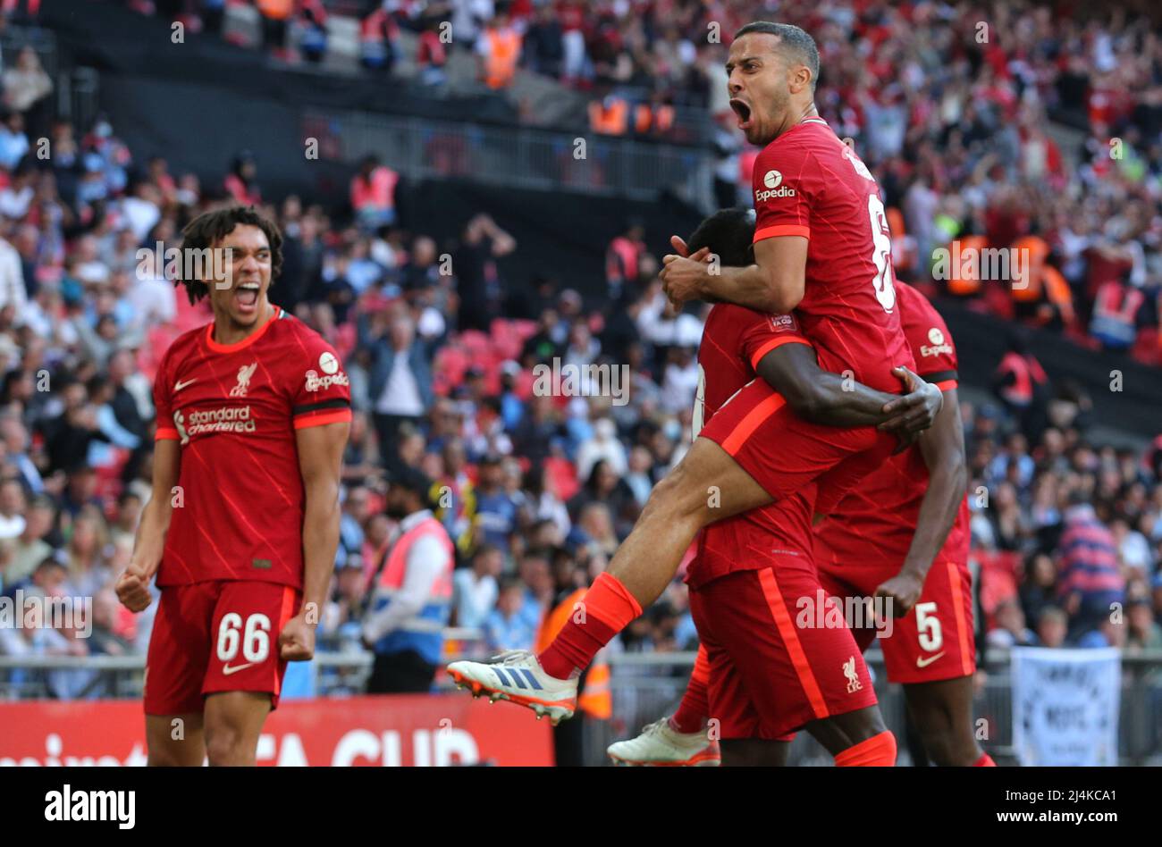 MANE, ALCANTARA, MANCHESTER CITY V LIVERPOOL, 2022 Banque D'Images