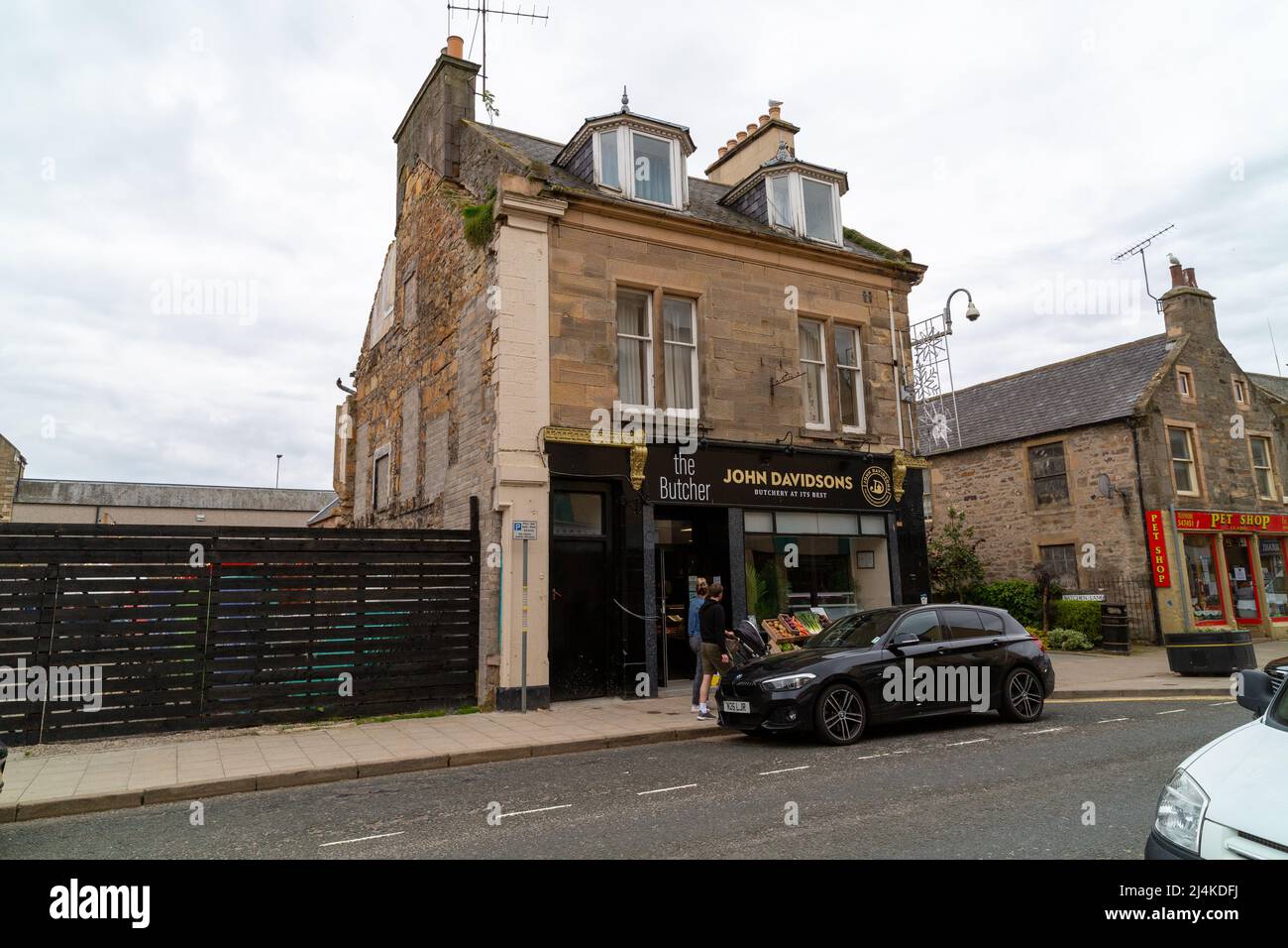 John Davidsons. The Butcher, Elgin Banque D'Images