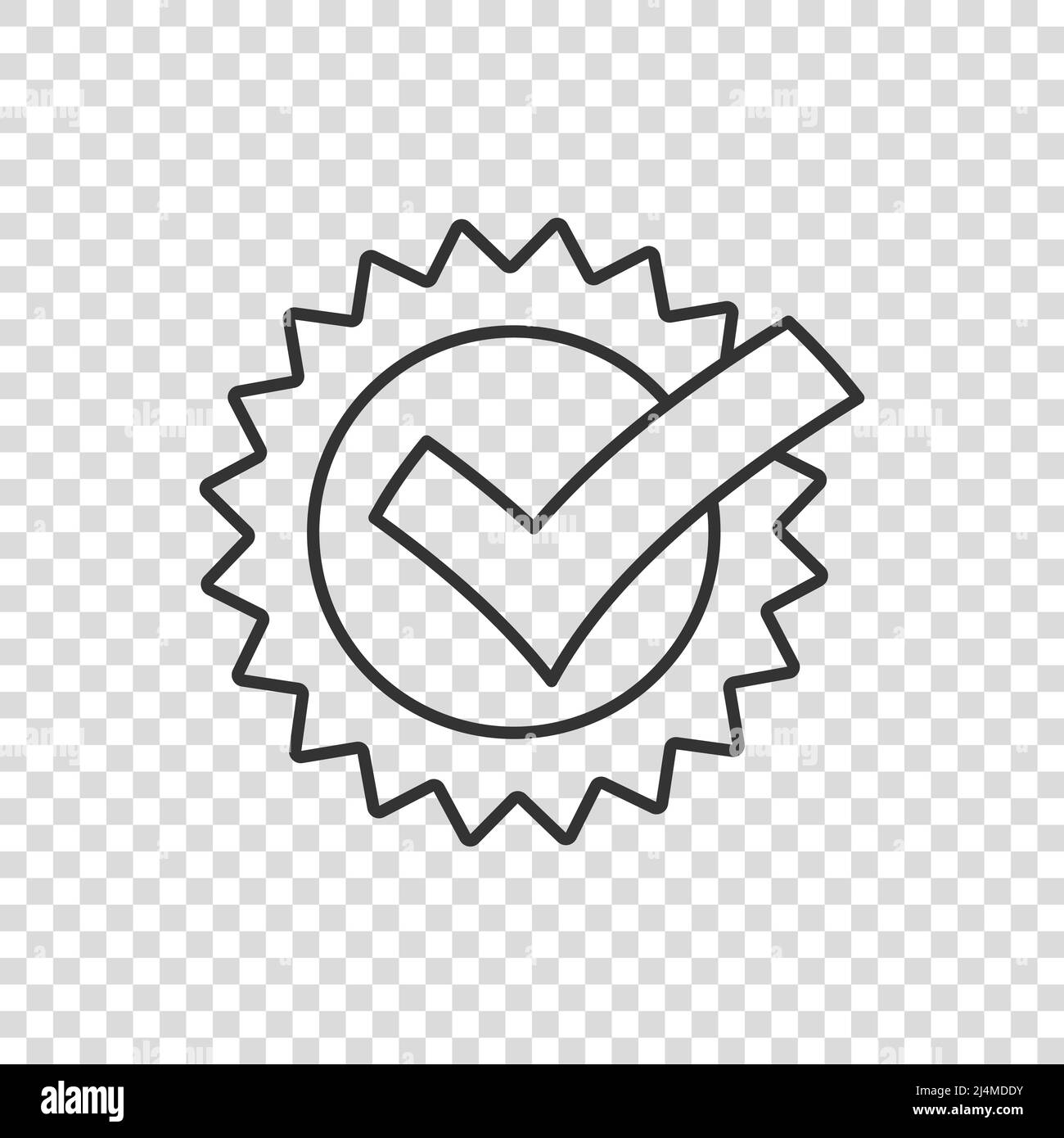 Icône style gagnant en télévision. Illustration vecteur de rosette blanche sur fond isolé. Concept commercial médaille. Illustration de Vecteur