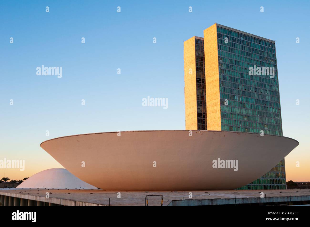 Palais des congrès national à brasilia, district fédéral, Brésil Banque D'Images