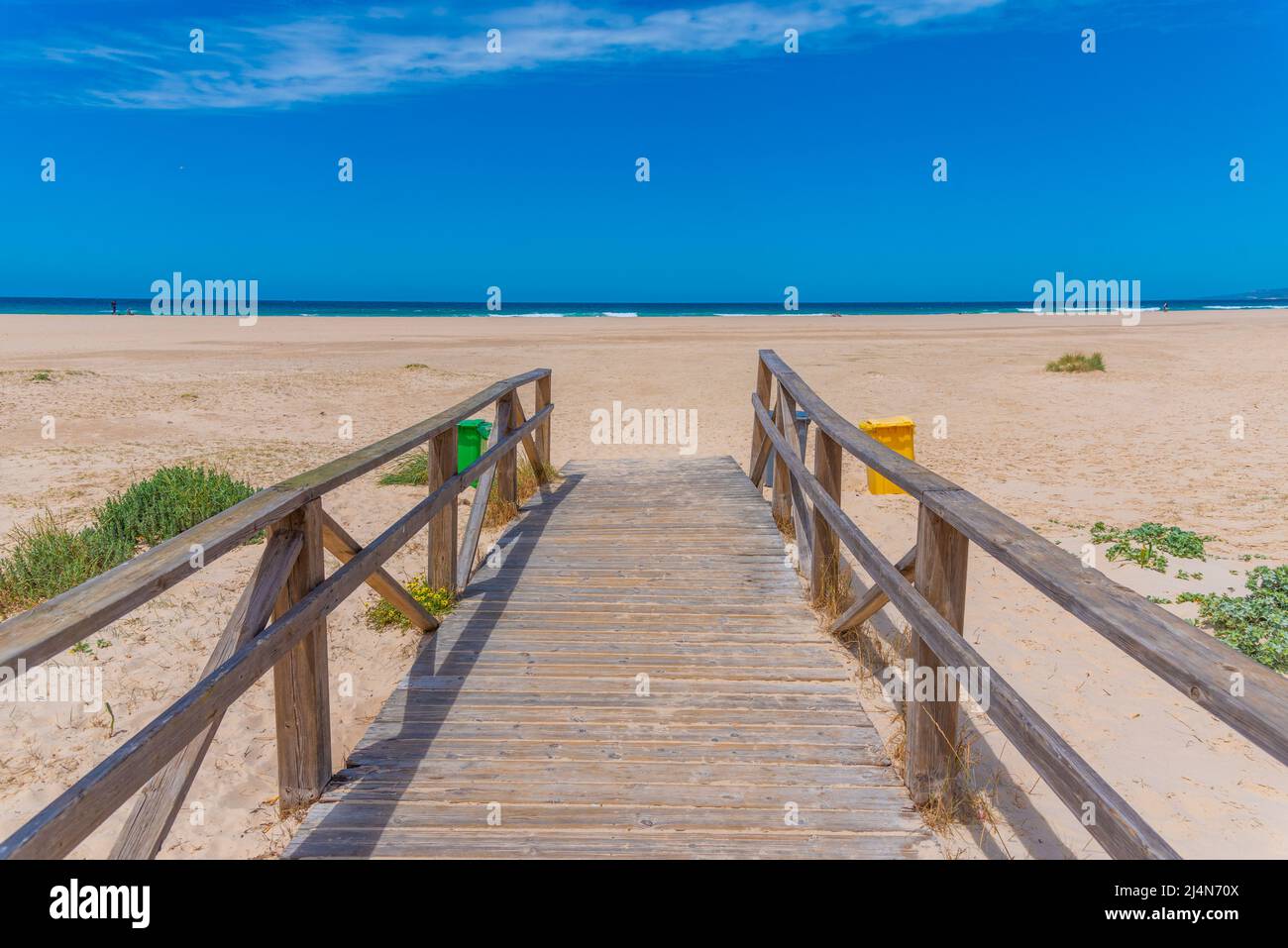 Playa de los lances dans la ville espagnole de Tarifa Banque D'Images