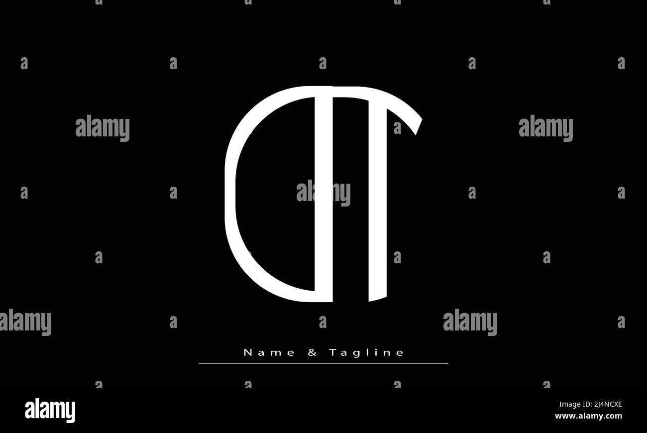Lettres de l'alphabet initiales Monogram logo OT , TO Illustration de Vecteur