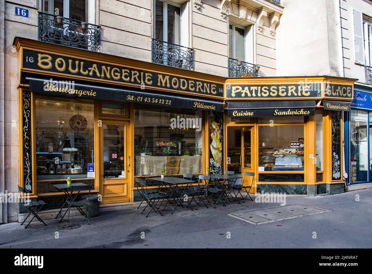Boulangerie française traditionnelle Banque D'Images