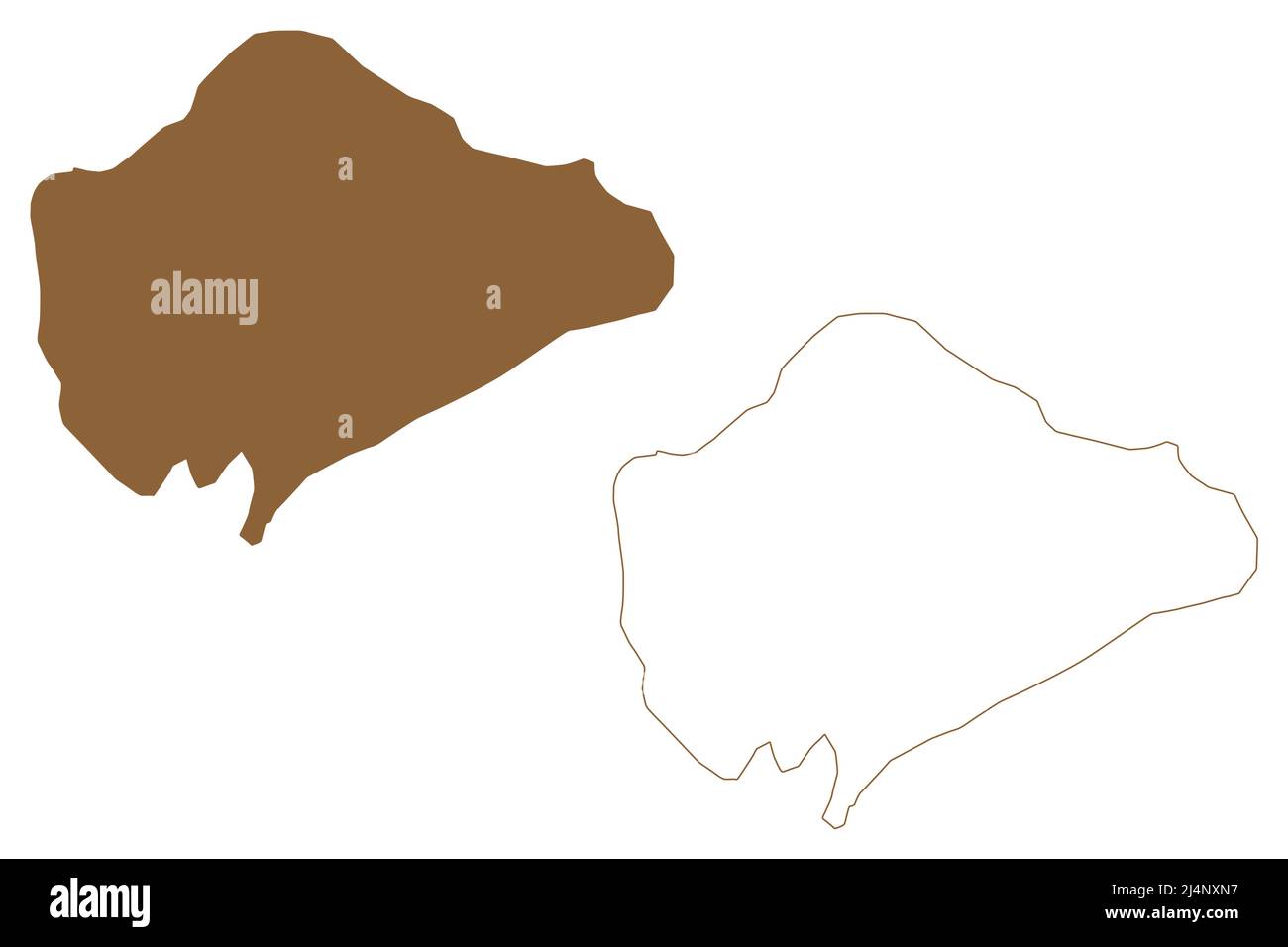 Île inaccessible (Royaume-Uni de Grande-Bretagne et d'Irlande du Nord, partie constituante de Sainte-Hélène, Ascension et Tristan da Cunha) carte vecto Illustration de Vecteur