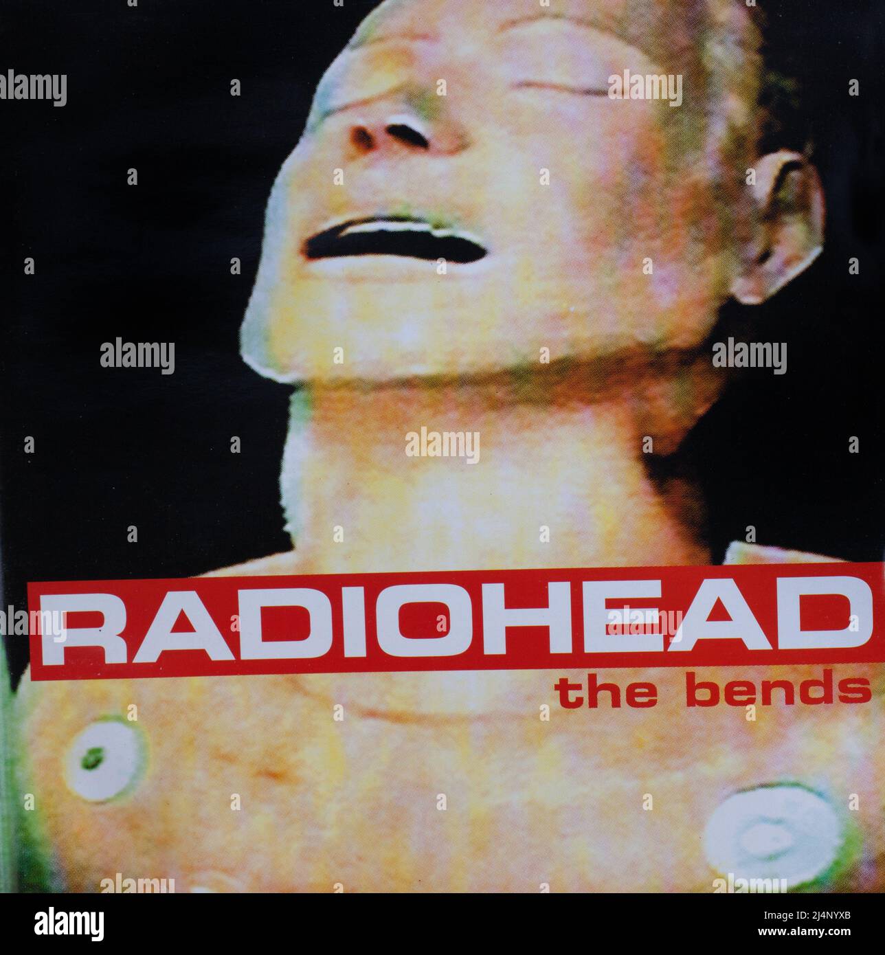 La couverture de l'album CD vers les plis par Radiohead Banque D'Images